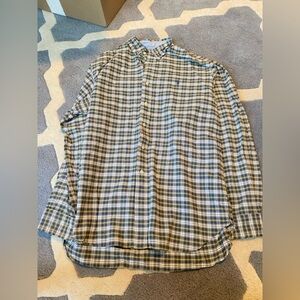 Ralph Lauren Navy Green and Yellow Checkered Shirt